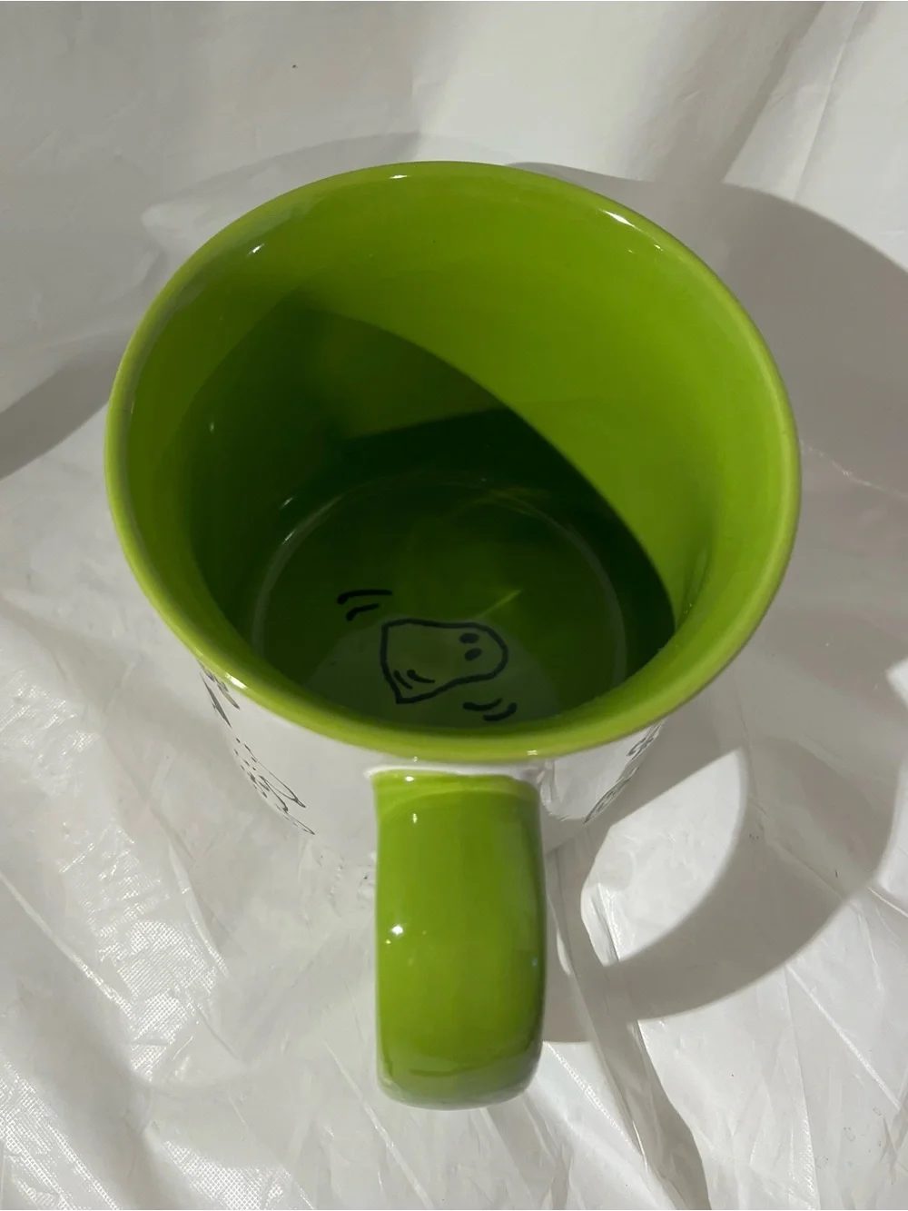Peanuts Snoopy 2023 Halloween Green Interior Ceramic Mug